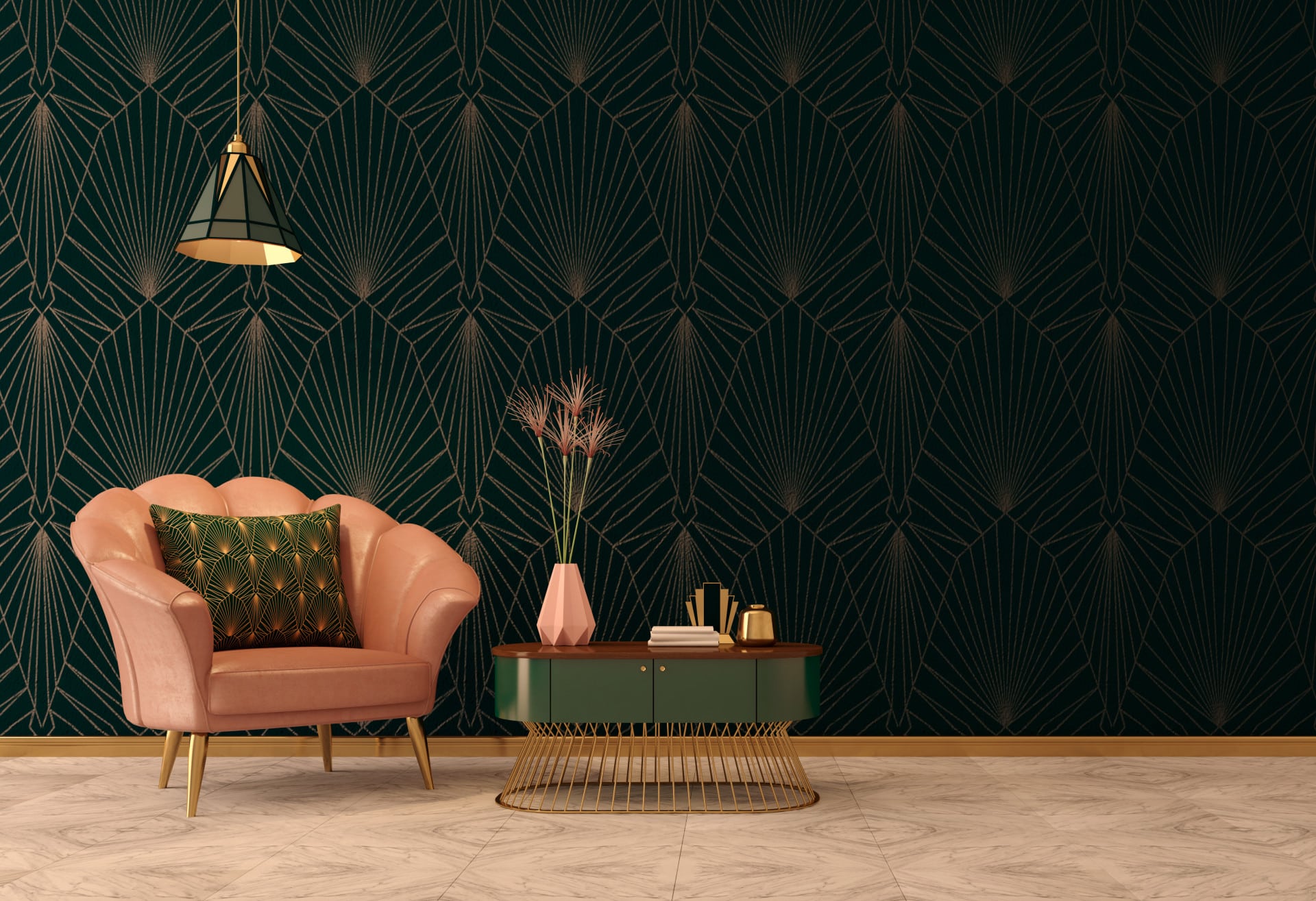 Idées décoration avec du papier peint géométrique