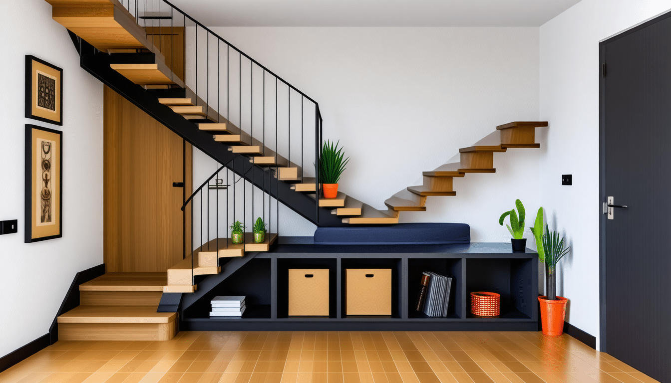 découvrez des idées astucieuses pour aménager l’espace sous un escalier sans marches et optimiser chaque recoin de votre intérieur avec style et fonctionnalité.