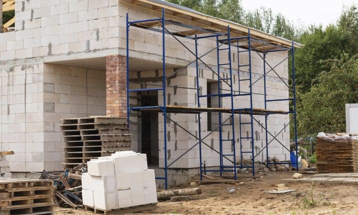 Extension de maison en parpaings