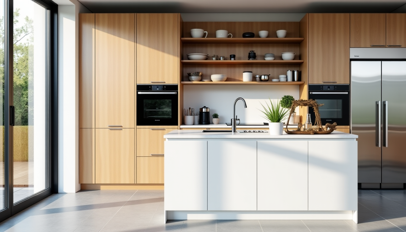 Illustration : une bonne gestion du rangement est primordiale. pensez — rénovation de cuisine en belgique : comment allier design et fonctionnalité